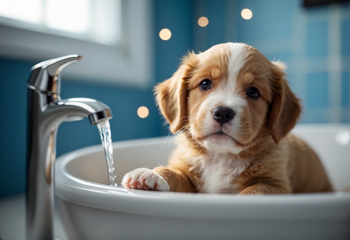 El Proceso de Bañar a un Cachorro