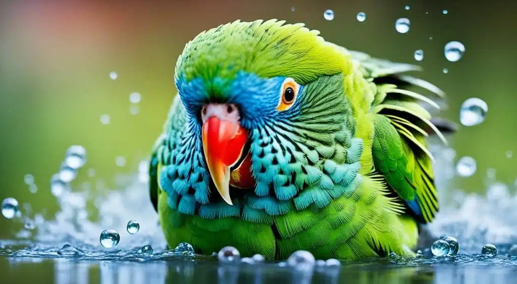 Periquito Australiano Baño