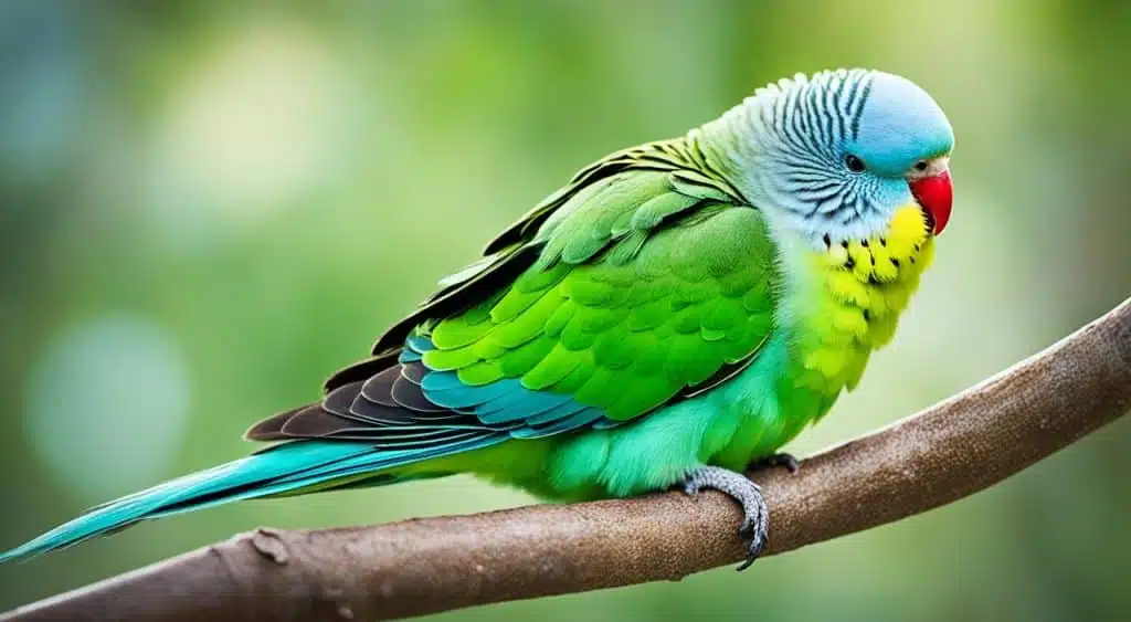 periquito australiano durmiendo