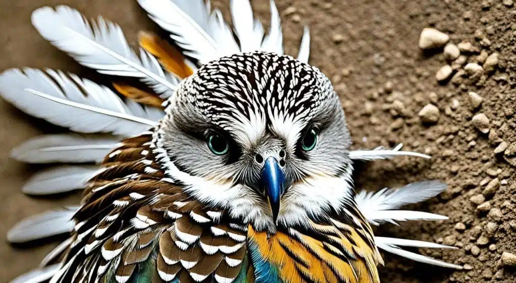 plumaje desgastado en periquitos