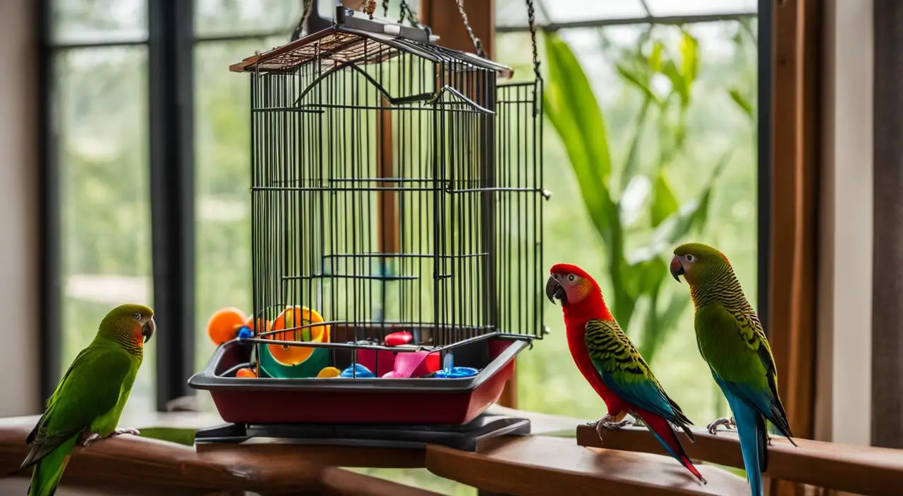 ¿Dónde colocar la jaula de los periquitos?