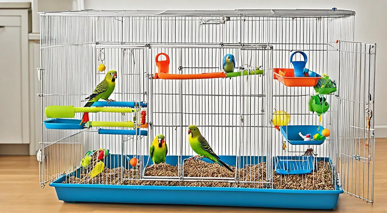 ¿Qué debe tener una jaula para periquitos australianos?